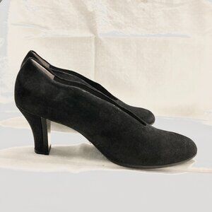 BeautiFeel Calla Cap Toe Black Sueder High Heels Comfort Pumps